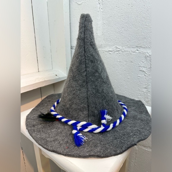 Bavarian Traditional German Type Oktoberfest Traditional Felt Hat Feather Gray - Picture 5 of 10